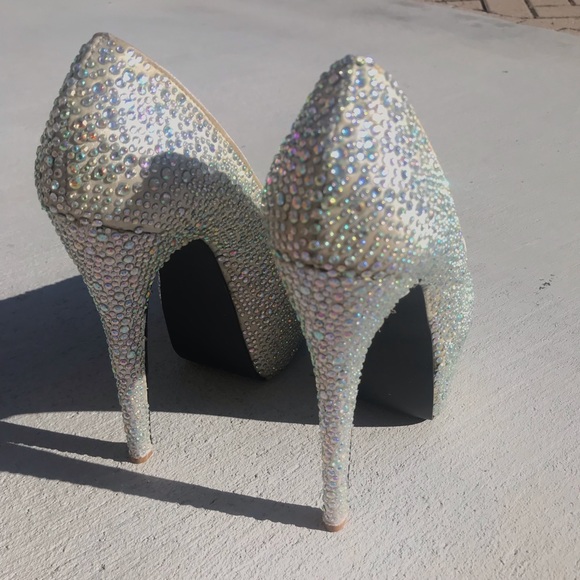 Platform rhinestone heels - Picture 6 of 7